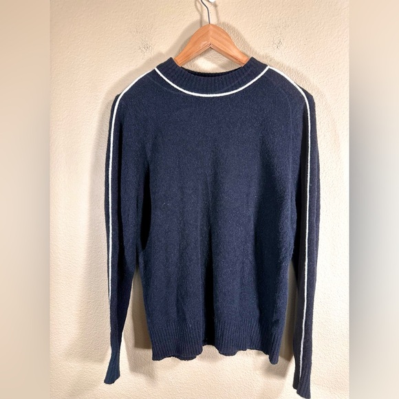 Athleta Transit Crew Merino Wool Black Sweater - Picture 7 of 9